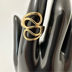 18K Gold Plated Geometric Open Ring